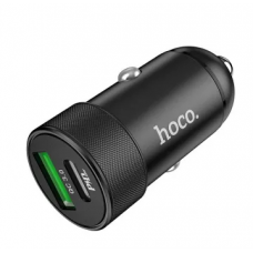 Автозарядка черная USB PD 20W 3A Hoco Z32B